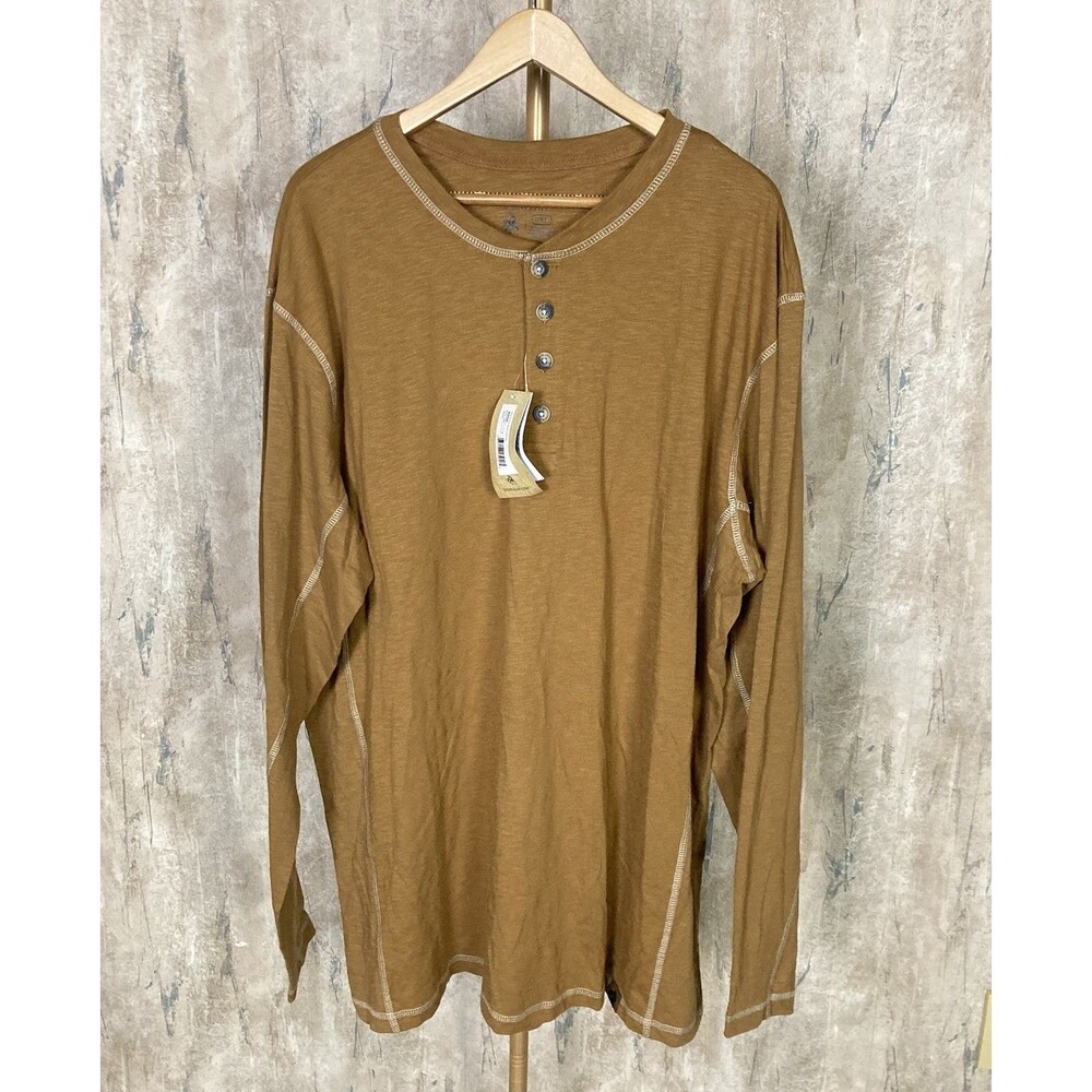 Legendary Whitetails Maverick Slub Henley T Shirt Barley NWT